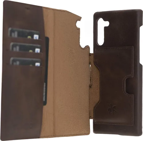 Vista 51 de Venito Florence - Funda de piel compatible con Samsung Galaxy S9, extra segura con bloqueo RFID, cartera desmontable para teléfono (gris decolorado)