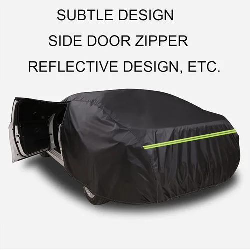 Vista 2 de Funda impermeable de coche compatible con Dacia Duster Logan Mcv Sandero para todo tipo de clima, cubierta completa para automóvil, resistente al
