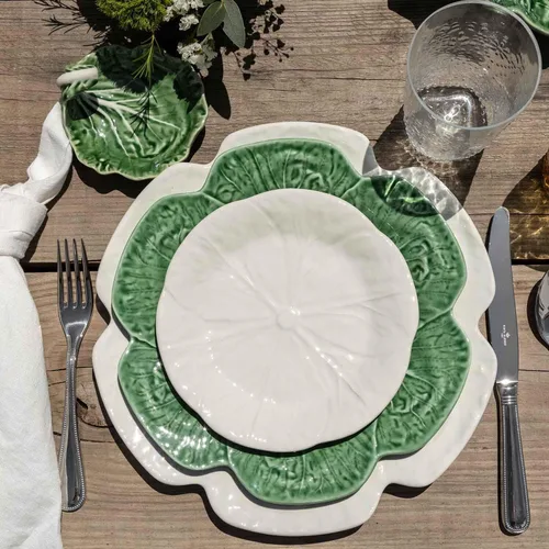 Vista 3 de Repollo - Plato de cena (juego de 2)
