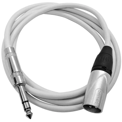 Vista 20 de Seismic Audio - SATRXL-M2 - Cable de conexión XLR verde de 2 pies macho a 1/4" TRS