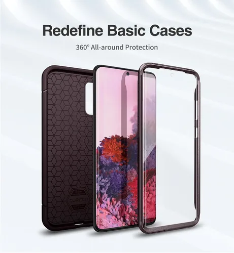 Vista 3 de SURITCH Funda para Samsung Galaxy S20 Plus, marco frontal extra, resistente y a prueba de golpes, con protector de pantalla integrado para Samsung