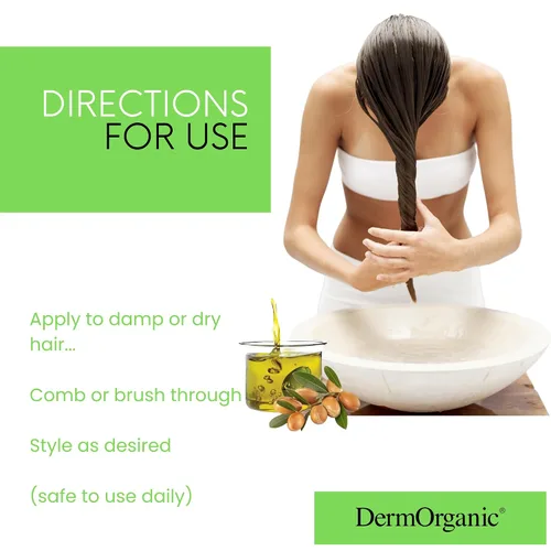 Vista 7 de DermOrganic Gel de peinado Super Hold para cabello con extracto antidecoloración de granada, sin alcohol, 8 onzas líquidas