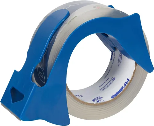 Vista 2 de Cinta de embalar de alto rendimiento con dispensador Duck, Transparente Paquete de 4