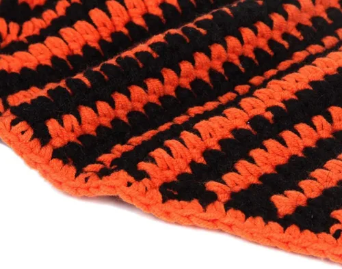 Vista 7 de Toddmomy - Disfraz de Navidad para recién nacido, diseño de ganchillo, gorro de punto de Navidad