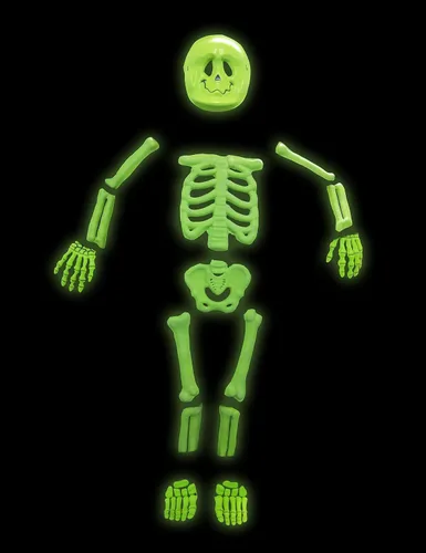 Vista 4 de Disfraz de esqueleto para niños, para Halloween, disfraz espeluznante con máscara de calavera