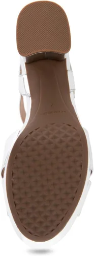 Vista 4 de Aerosoles Sandalias de tacón Cosmos para mujer, plateadas, 8.5, plateado