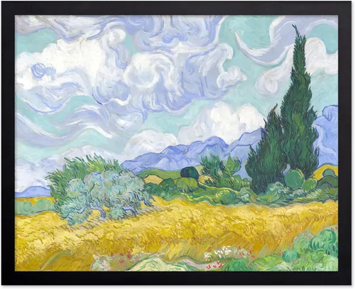 Vista 92 de Poster Master Póster clásico de Van Gogh, impresión impresionista vintage, regalo para artista, pintor, autorretrato, sombrero de paja, dibujo