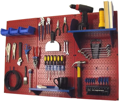 Vista 32 de Organizador de herramienta control de pared 30-wrk-400wb estándar panel perforado mesa de trabajo de metal, 30-WRK-400 BB