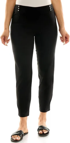 Vista 2 de Zac & Rachel Pantalón de tobillo para mujer con bolsillos traseros falsos