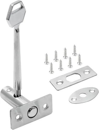 Vista 8 de Cerradura de mortaja de acero inoxidable con llave y tornillo para puerta de 3.14 pulgadas de longitud