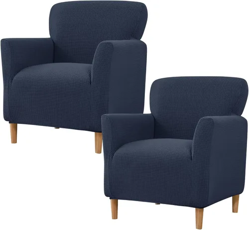 Vista 55 de HAOYONG - Funda elástica de terciopelo para silla de banquete, fundas para sillas de 1 pieza, fundas para sillones de sofá, funda suave para sillón