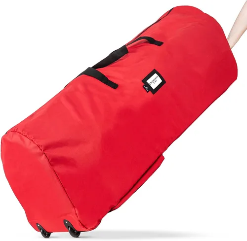 Vista 10 de Handy Laundry - Bolsa de Almacenamiento con Ruedas para Árbol - Para Árbol de Navidad Artificial de 7.5 Pies, Bolsa con Cremallera, Asas de Negro