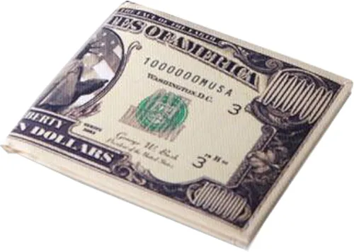 Vista 2 de Cartera con diseño de billetera de dólar de los Estados Unidos para hombre, libra esterlina de libras esterlinas, billetera de lona, billetera