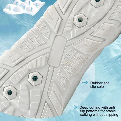 Vista 2 de Zapatos de agua para hombre y mujer, zapatos de playa, calcetines acuáticos, zapatos descalzos de secado rápido, zapatos de natación ligeros