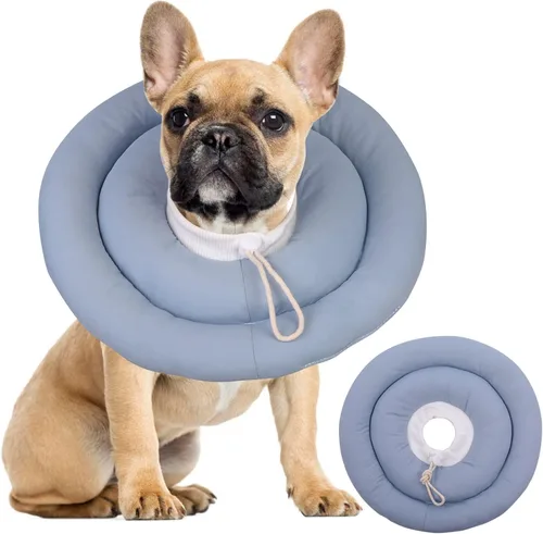 Vista 20 de IDOMIK - Collar de recuperación para perros, cono suave impermeable para perros después de la cirugía Comfy Protective Elizabethan Collar