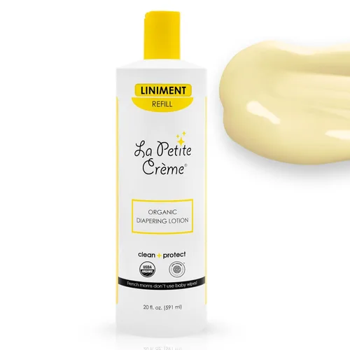 Vista 10 de La Petite Creme French Premium Liniment - Loción para bebés, alternativa de crema para pañales a las toallitas húmedas, crema hidratante suave