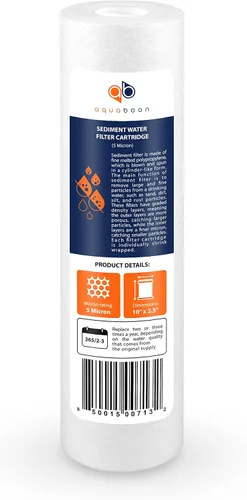 Vista 4 de Aquaboon Kit de filtro de agua de ósmosis inversa de 5 etapas con membrana RO 100GPD - Cartuchos de repuesto para filtro de agua debajo