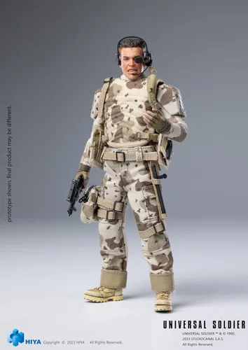 Vista 7 de Hiya Toys Universal Soldier: Luc Deveraux Exquisita Super Series Previews Figura de acción exclusiva a escala 1:12