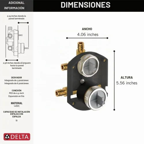 Vista 5 de MultiChoice(R) Universal con desviador integrado en bruto