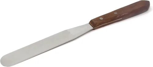Vista 13 de A2Z SCILAB Cuchillo de mantequilla con mango de madera, espátula de glaseado para pasteles, herramienta de decoración de pastelería, acero