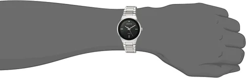 Vista 4 de Caravelle Modern Quartz Mens Watch Stainless Steel Diamond