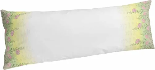 Vista 16 de Fundas de almohada de tamaño King con hojas verdes, rosas, flores, fundas de almohada suaves decorativas para sofá de cuerpo largo, con cierre