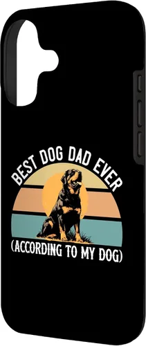 Vista 2 de Rottweiler Dog Lover Gift, Best Dog Dad Ever, Rottie Father Case for iPhone 17