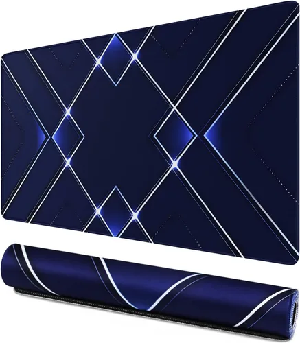 Vista 8 de Alfombrilla de mouse grande extendida para juegos XXL Almohadilla de Negro blanco