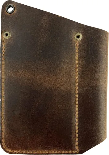 Vista 3 de Funda para herramientas hecha a mano de cuero de grano completo, soporte multiherramienta, funda para cuchillos, accesorios de camping y exteriores