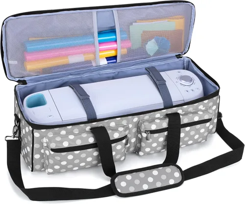 Vista 2 de LUXJA Bolsa de transporte compatible con Cricut Explore Air y Maker, puntos