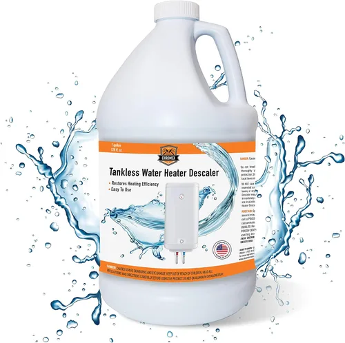 Vista 9 de Chromex - Solución para desincrustar calentadores de agua sin tanque Desincrustante altamente efectivo, 1 galón