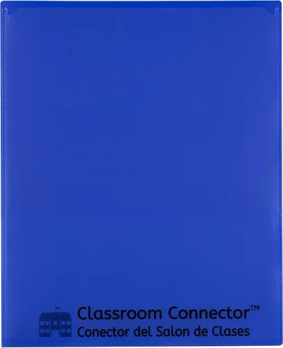 Vista 2 de C-Line Classroom Connector - Carpetas de la escuela al hogar, color azul, 10 por caja (32505)