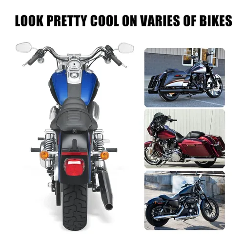 Vista 9 de Tuerca de perno de asiento Street Glide Sportster para Harley, tuerca de rosca estriada para guardabarros trasero de motocicleta Dyna Softail Road