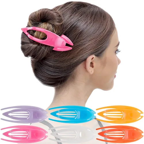 Vista 6 de RC ROCHE - 6 pinzas para el cabello de garra plana para mujer