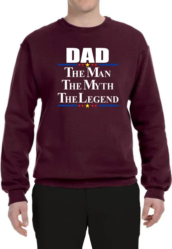 Vista 3 de Wild Bobby Dad The Man Myth Legend Funny Gift Idea Father's Day Unisex Crewneck Sweatshirt