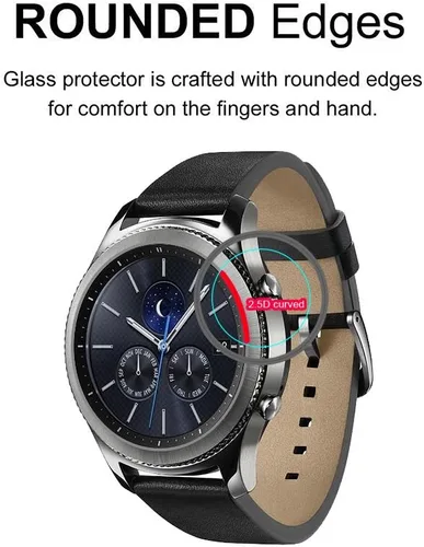 Vista 3 de Supershieldz Protector de pantalla de vidrio templado diseñado para Garmin Vivomove HR, antiarañazos, sin burbujas