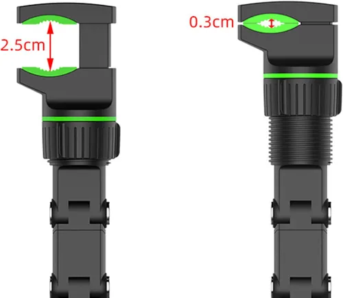 Vista 6 de Soporte de teléfono para espejo retrovisor ajustable de 360°, soporte para teléfono celular de automóvil, multifunción, estable, para automóvil