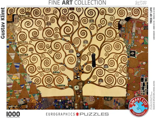 Vista 3 de Árbol de la vida por Gustav Klimt - Rompecabezas de 1000 piezas