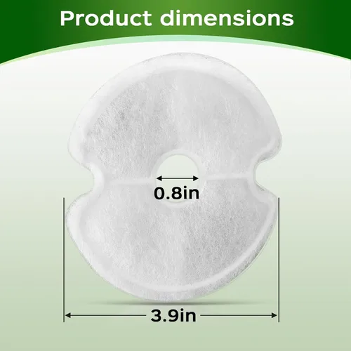 Vista 7 de Filtros de fuente de agua para gatos, filtro de repuesto de fuente de agua para mascotas de filtración múltiple, 8 o 12 paquetes de filtros
