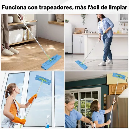 Vista 6 de HOMEXCEL - Paños de limpieza de vidrio, 6 unidades, toalla sin rayas para ventanas, 14 x 16 pulgadas Paño de limpieza de microfibra reutilizable