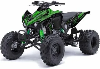 Vista 4 de KFX 90 2007-2020 - Kit de gráficos Binary Green Senge compatible con Kawasaki