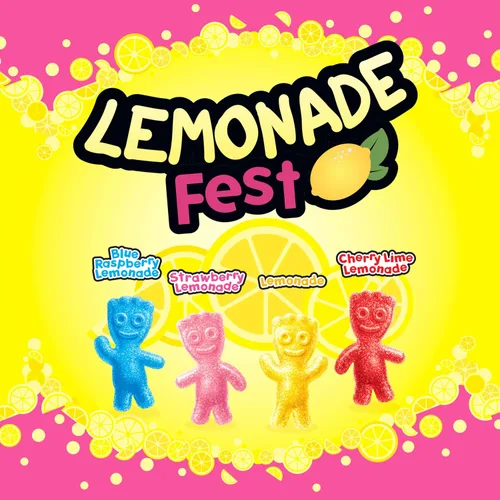 Vista 4 de SOUR PATCH KIDS Lemonade Fest Soft & Chewy Gummy Candy, 8.02 onzas
