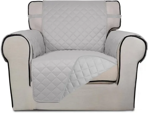 Vista 200 de PureFit - Funda de sofá acolchada reversible, protector de muebles impermeable, funda de sofá lavable con espuma antideslizante y correas elásticas