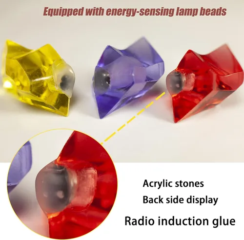 Vista 5 de Gema infinita de inducción inalámbrica los mejores Thanos con piedras de bricolaje piedra de guerra infinita imanes iluminados tiempo Marvel