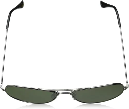 Vista 4 de Mirrored Aviators Plata Metal Aviator anteojos de sol (Plata)