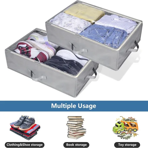 Vista 6 de AOODA Caja de almacenamiento grande para gorras de béisbol, con capacidad para hasta 50 gorras, organizador de sombreros anchos para armario