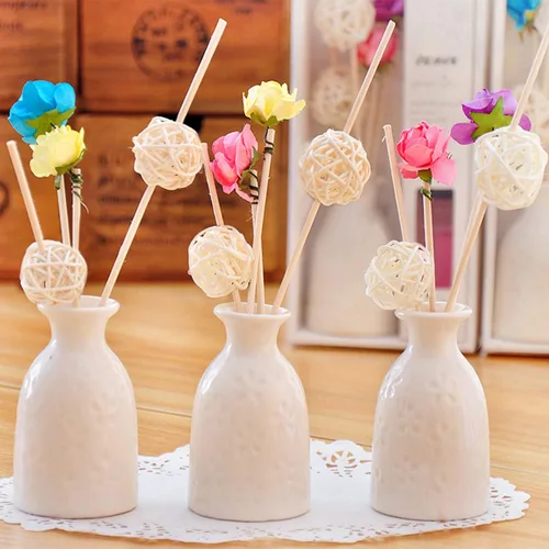 Vista 8 de Bolas decorativas para centros de mesa, 20 unidades, mini bolas de mimbre de ratán, relleno de orbes para decoración del hogar, pájaros, loros