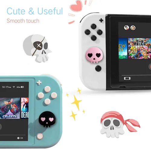 Vista 59 de PERFECTSIGHT Juego de 4 fundas para palanca de mando para Switch Lite/OLED, para Nintendo Switch, para Switch Lite/OLED, cubierta de botón analógica
