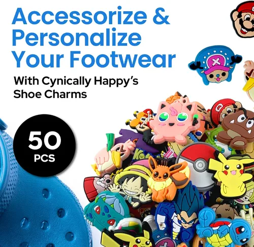 Vista 2 de 50 dijes para zapatos unisex seleccionados para adultos, decoración para zapatos, zapatos zuecos, pulsera, pulsera y regalo de fiesta, Caucho, Na