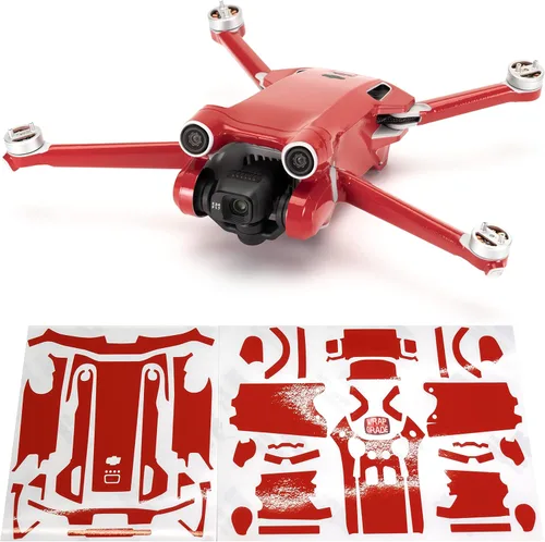 Vista 8 de WRAPGRADE Pegatinas de piel compatibles con DJI Mini 3 Pro Unidad principal (verde militar)